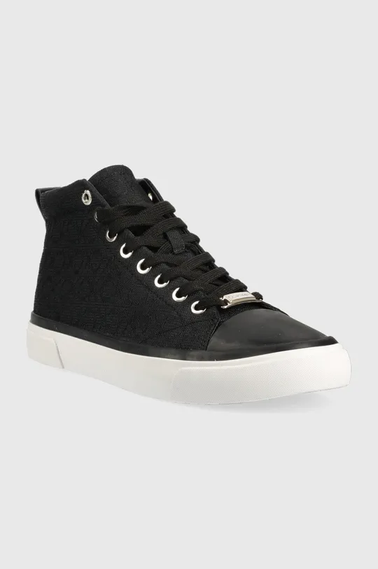 Πάνινα παπούτσια Calvin Klein Vulc High Top μαύρο