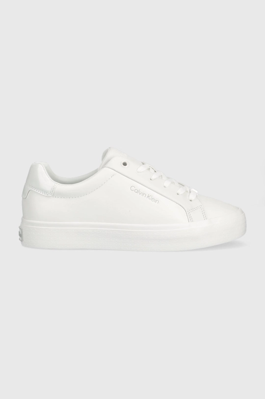 белый Кожаные кроссовки Calvin Klein Vulc Lace Up Женский