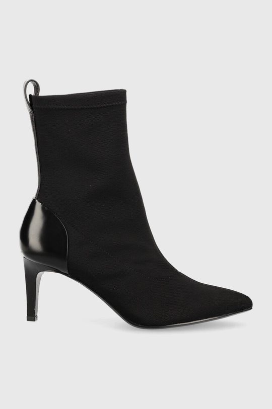 crna Gležnjače Calvin Klein Sock Ankle Boot Ženski