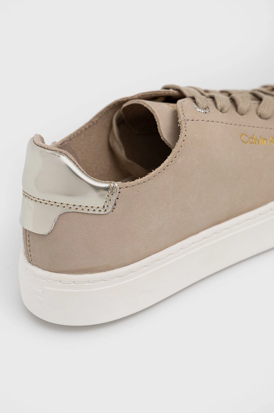 Kožené tenisky Calvin Klein Cupsole Unlined Lace Up Dámsky