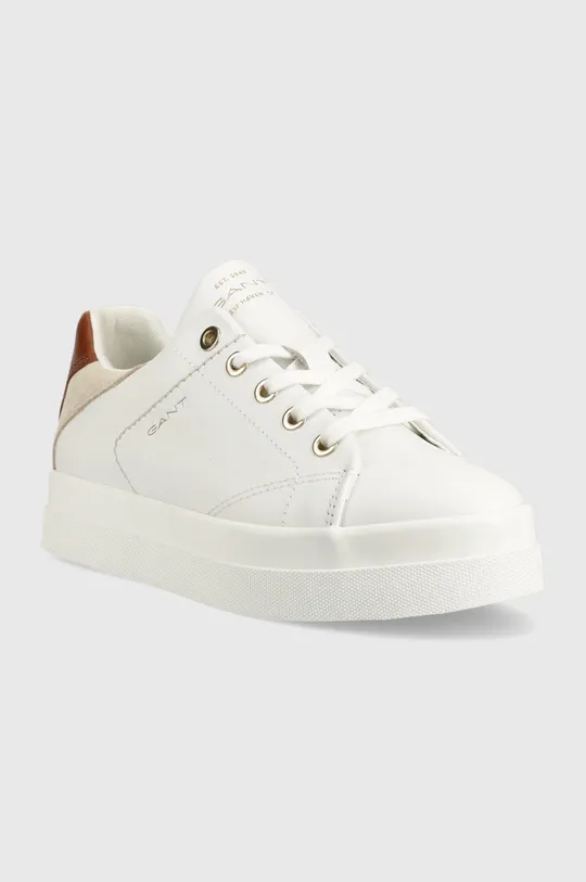 Δερμάτινα αθλητικά παπούτσια Gant Avona λευκό