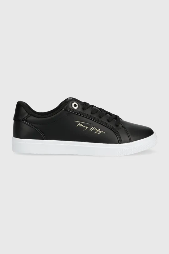 fekete Tommy Hilfiger sportcipő Signature Piping Sneaker Női