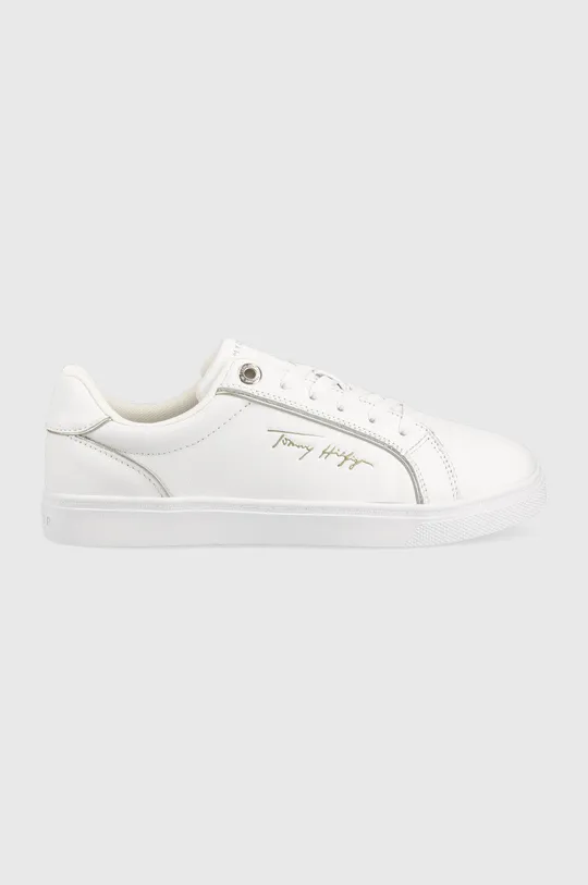 λευκό Δερμάτινα αθλητικά παπούτσια Tommy Hilfiger Signature Piping Sneaker Γυναικεία