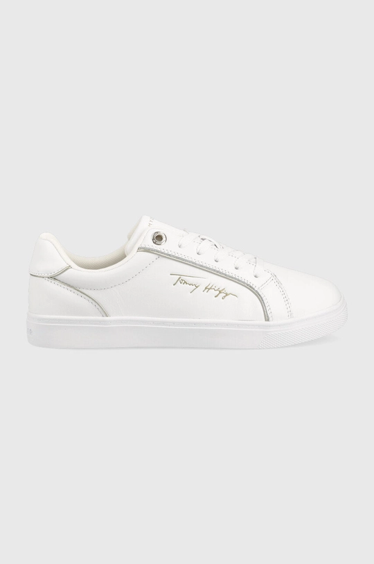 biela Kožené tenisky Tommy Hilfiger Signature Piping Sneaker Dámsky