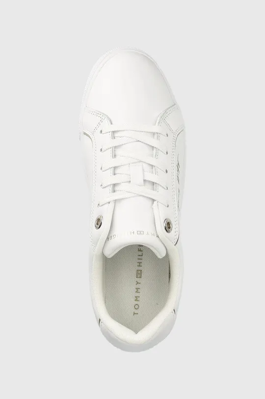 λευκό Δερμάτινα αθλητικά παπούτσια Tommy Hilfiger Signature Piping Sneaker