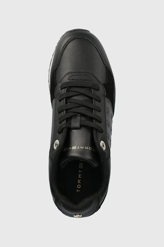 crna Tenisice Tommy Hilfiger Metallic Monogram Emboss Sneaker