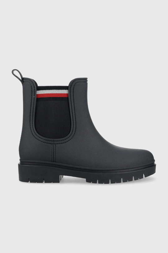 sötétkék Tommy Hilfiger gumicsizma Rain Boot Ankle Elastic Női