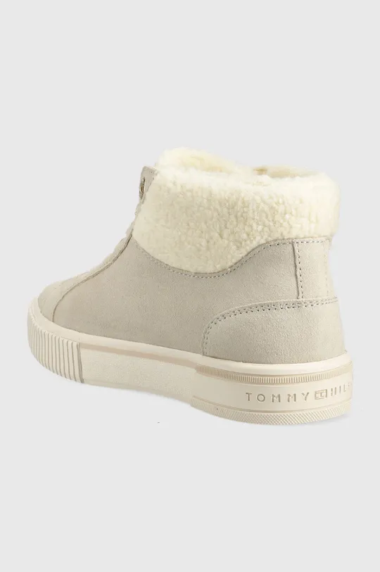 Tommy Hilfiger sneakersy zamszowe Warmlined High Sneaker Cholewka: Materiał tekstylny, Skóra zamszowa, Wnętrze: Materiał tekstylny, Podeszwa: Materiał syntetyczny