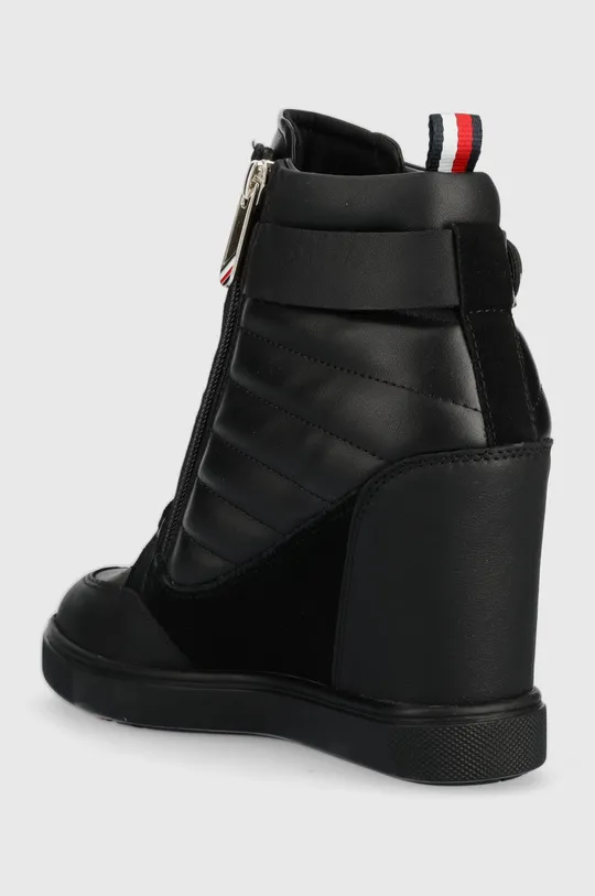 Členkové topánky Tommy Hilfiger Wedge Sneaker Boot  Zvršok: Syntetická látka, Semišová koža Vnútro: Syntetická látka, Textil Podrážka: Syntetická látka