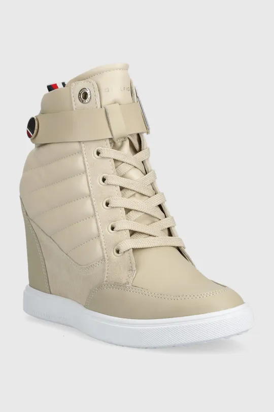 Tommy Hilfiger botki Wedge Sneaker Boot beżowy