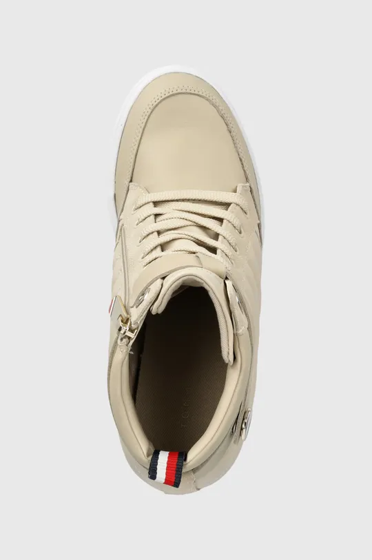 béžová Členkové topánky Tommy Hilfiger Wedge Sneaker Boot