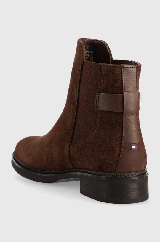 Tommy Hilfiger sztyblety zamszowe Th Suede Flat Boot Cholewka: Materiał tekstylny, Skóra zamszowa, Wnętrze: Materiał tekstylny, Skóra naturalna, Podeszwa: Materiał syntetyczny