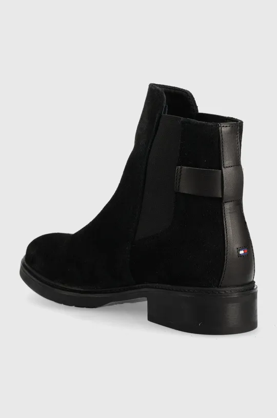 Tommy Hilfiger magasszárú cipő velúrból Th Suede Flat Boot  Szár: textil, természetes bőr Belseje: textil, természetes bőr Talp: szintetikus anyag