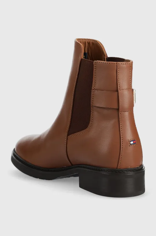 Δερμάτινες μπότες τσέλσι Tommy Hilfiger Th Leather Flat Boot  Πάνω μέρος: Υφαντικό υλικό, Φυσικό δέρμα Εσωτερικό: Υφαντικό υλικό, Φυσικό δέρμα Σόλα: Συνθετικό ύφασμα