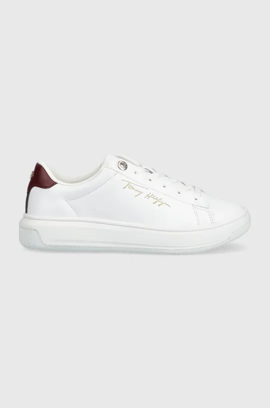 білий Шкіряні кросівки Tommy Hilfiger Signature Court Sneaker Жіночий