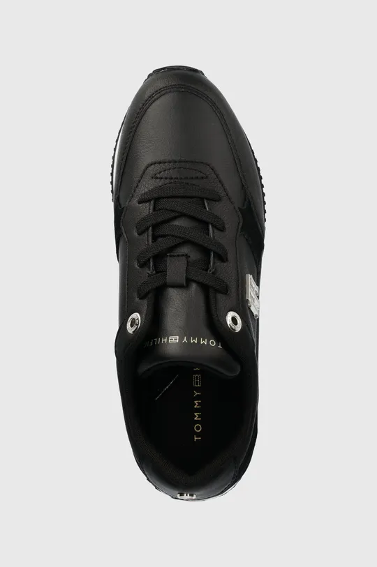 fekete Tommy Hilfiger sportcipő Th Emboss Metallic Sneaker