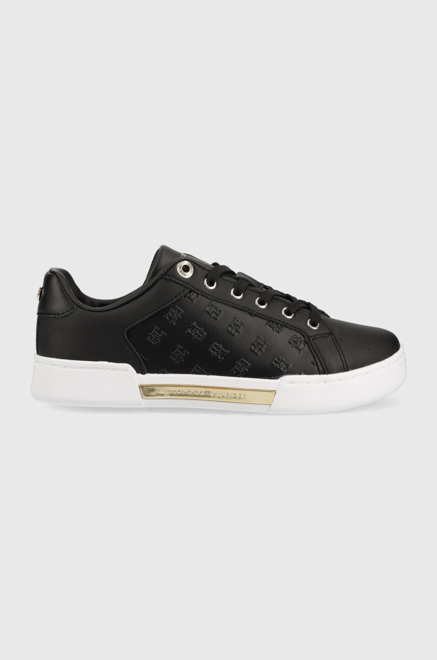 tommy hilfiger embossed trainers