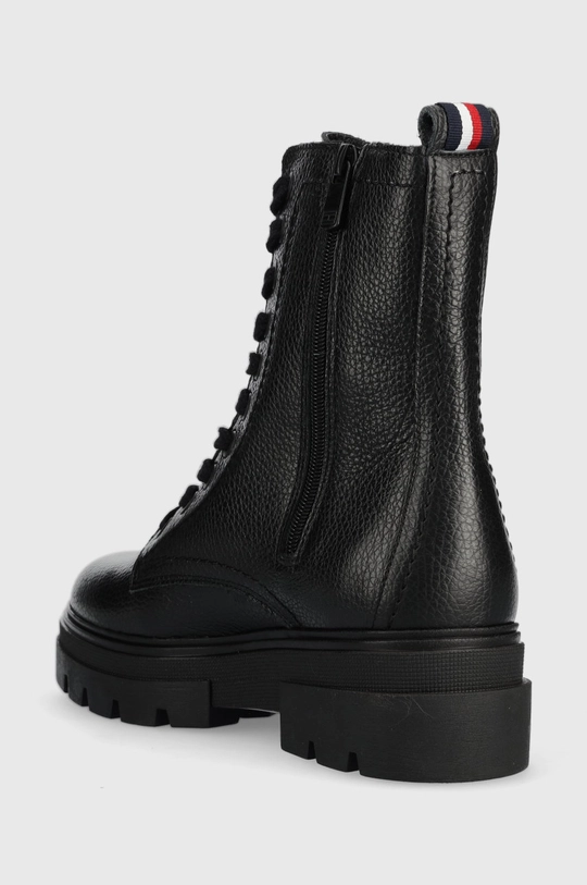 Kožené workery Tommy Hilfiger Monochromatic Lace Up Boot  Zvršok: Prírodná koža Vnútro: Textil, Prírodná koža Podrážka: Syntetická látka