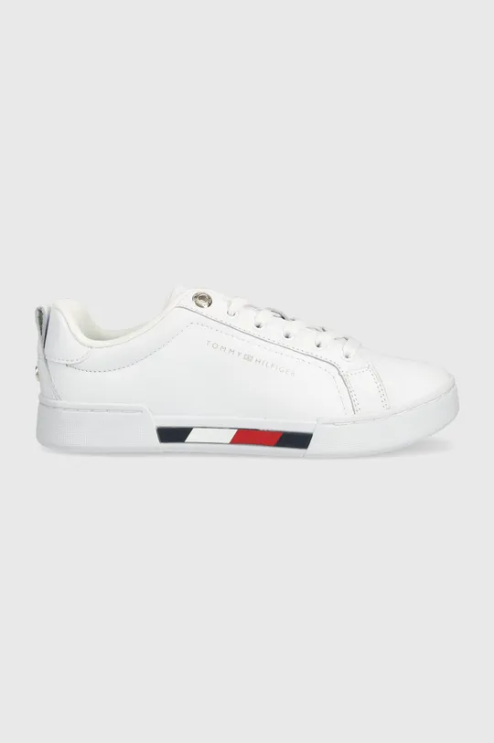 λευκό Δερμάτινα αθλητικά παπούτσια Tommy Hilfiger Tricolor Insert Sneaker Γυναικεία