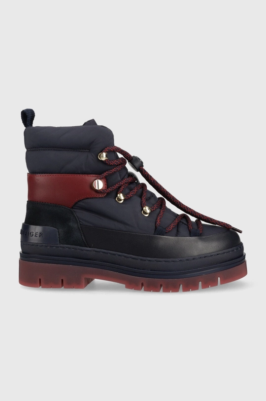 σκούρο μπλε Μπότες χιονιού Tommy Hilfiger Laced Outdoor Boot Γυναικεία