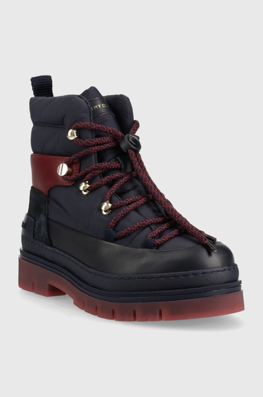 Μπότες χιονιού Tommy Hilfiger Laced Outdoor Boot σκούρο μπλε