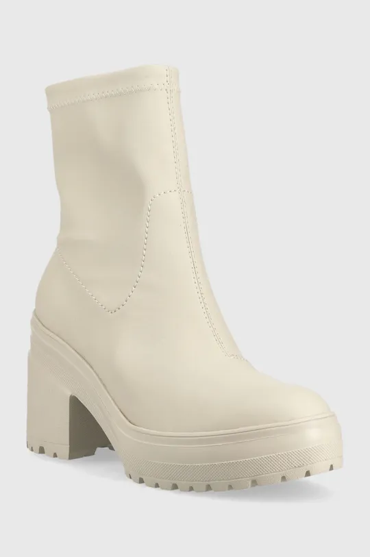 Tommy Jeans stivaletti alla caviglia Tommy Jeans Heeled Boot beige