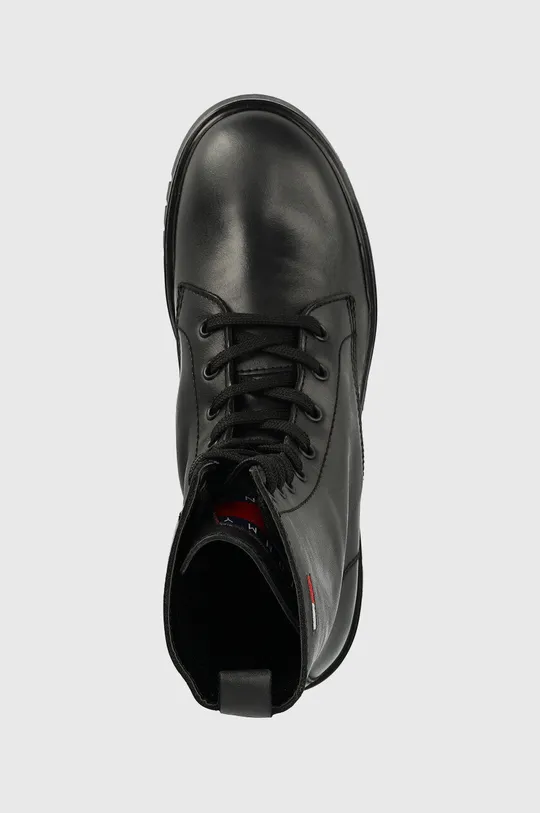 чорний Шкіряні черевики Tommy Jeans