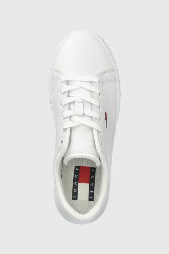 biela Kožené tenisky Tommy Jeans Cool Tommy Jeans Sneaker Ess