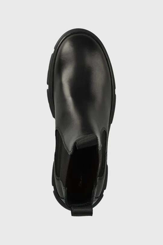 černá Kožené kotníkové boty Gant Monthike