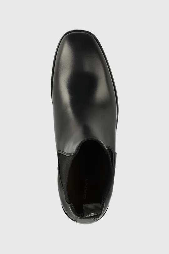 μαύρο Δερμάτινες μπότες τσέλσι Gant