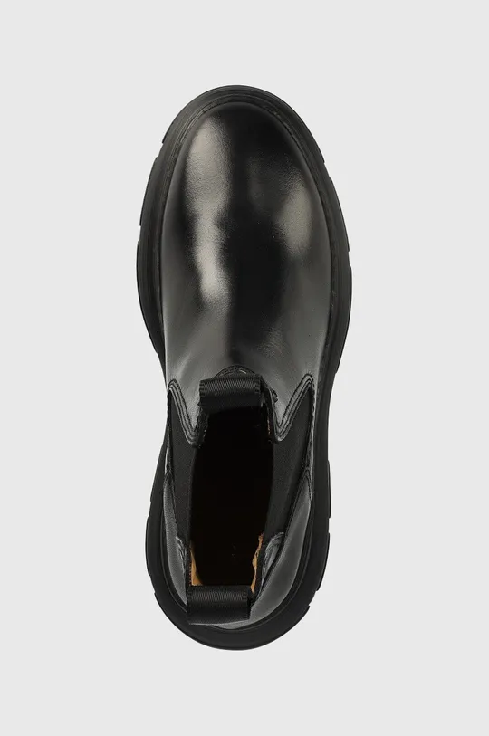 čierna Kožené topánky chelsea Gant