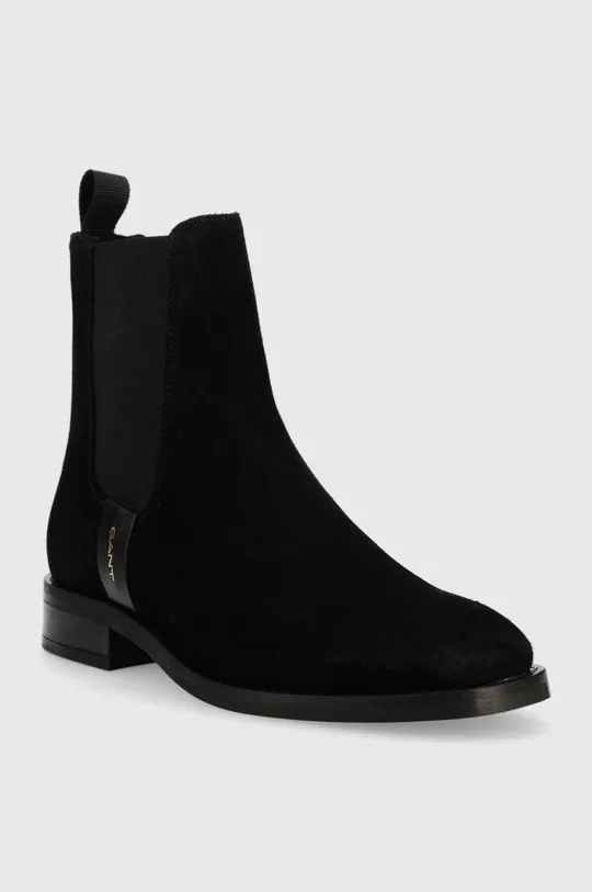 Gant magasszárú cipő velúrból Fayy fekete