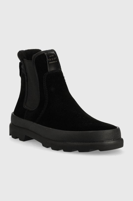 Semišové kotníkové boty Gant Frenny černá