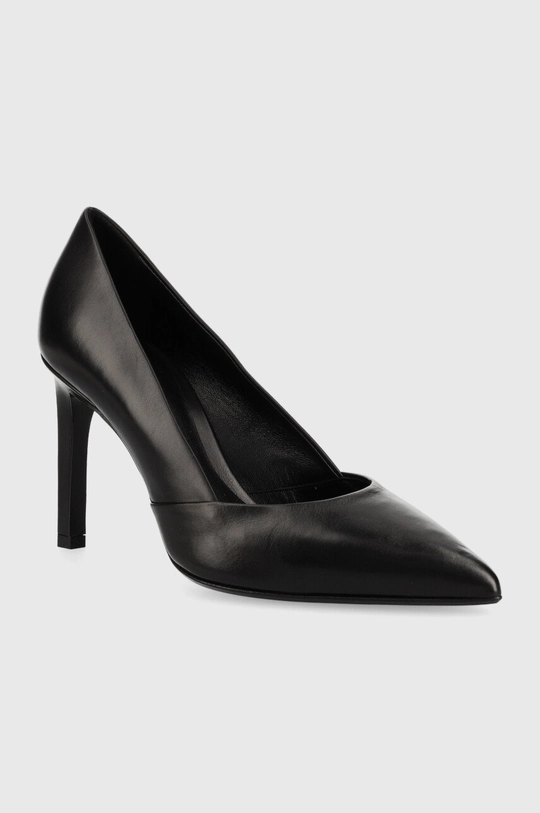 Δερμάτινες γόβες Calvin Klein Stiletto Pump 90 μαύρο