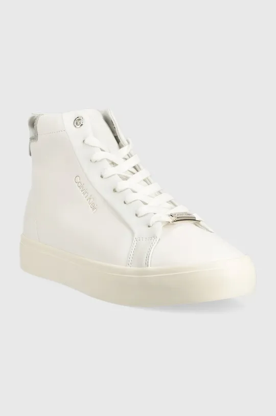 Шкіряні кросівки Calvin Klein Vulc High Top білий