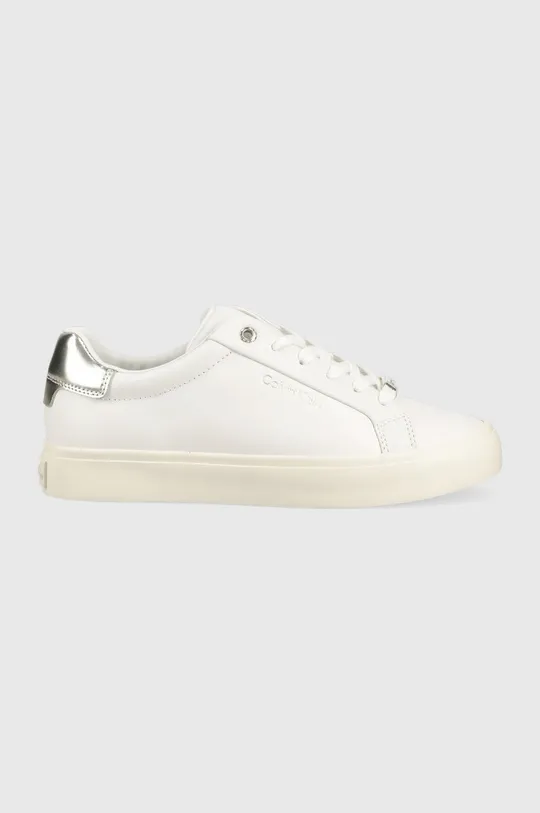 λευκό Δερμάτινα αθλητικά παπούτσια Calvin Klein Vulc Lace Up Γυναικεία