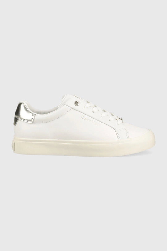 белый Кожаные кроссовки Calvin Klein Vulc Lace Up Женский