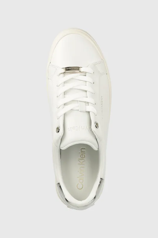 λευκό Δερμάτινα αθλητικά παπούτσια Calvin Klein Vulc Lace Up