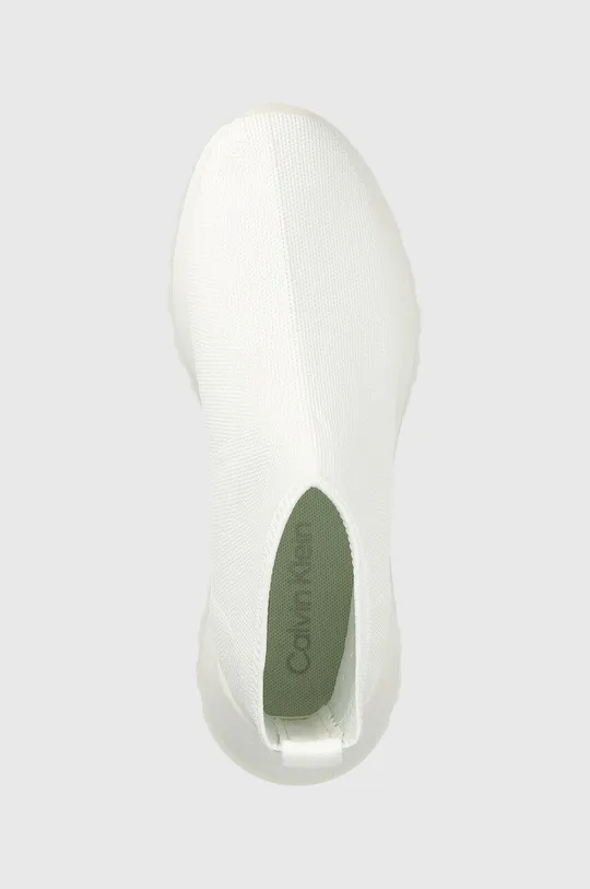 biela Tenisky Calvin Klein 2 Piece Sole Sock Boot