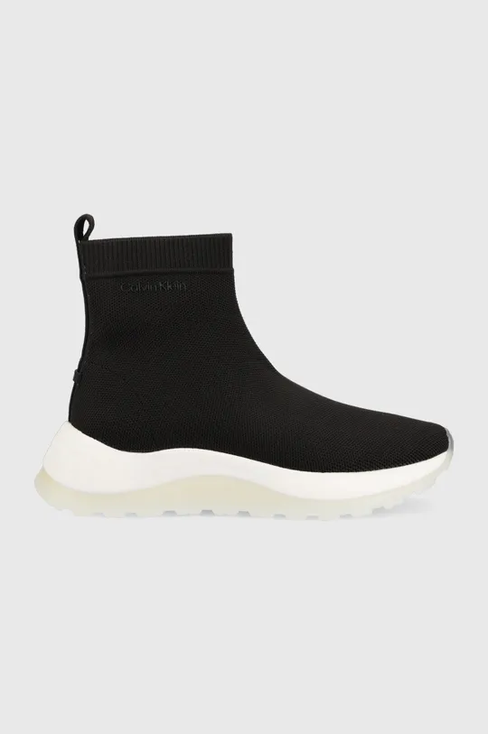 czarny Calvin Klein sneakersy 2 Piece Sole Sock Boot Damski