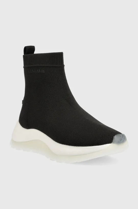 Tenisky Calvin Klein 2 Piece Sole Sock Boot čierna