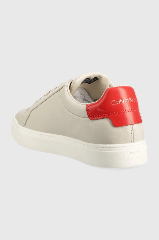 Kožené tenisky Calvin Klein Cupsole Lace Up  Zvršok: Prírodná koža Vnútro: Textil, Prírodná koža Podrážka: Syntetická látka