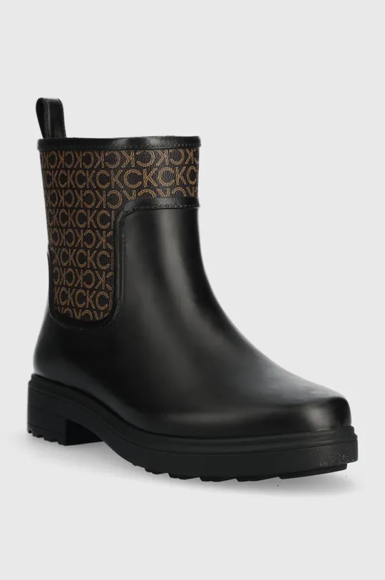 Gumijasti škornji Calvin Klein Rain Boot črna