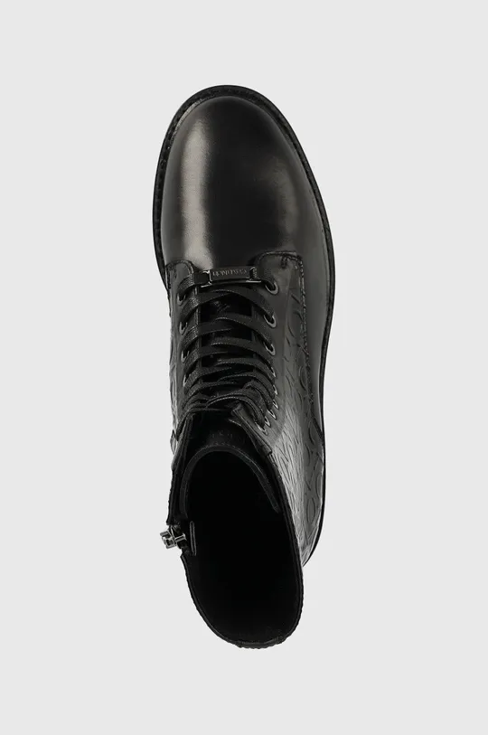 czarny Calvin Klein botki Rubber Sole Combat Boot