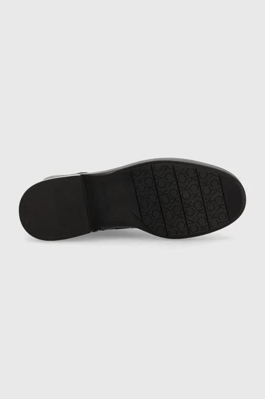 Členkové topánky Calvin Klein Rubber Sole Combat Boot Dámsky