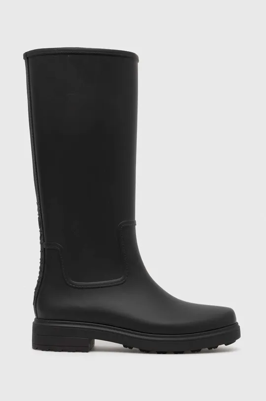 czarny Calvin Klein kalosze Rain Boot Knee Damski