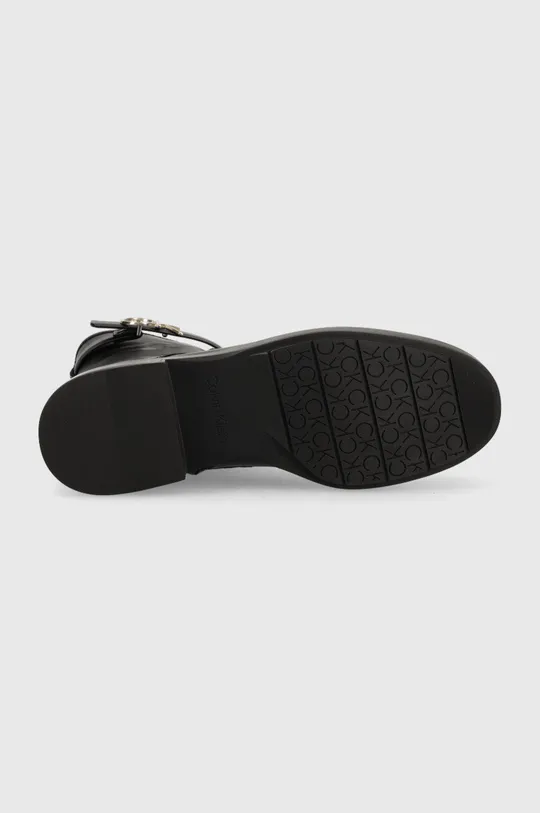 Шкіряні черевики Calvin Klein Rubber Sole Combat Boot Жіночий
