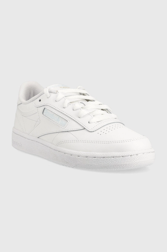 Usnjene superge Reebok Classic bela