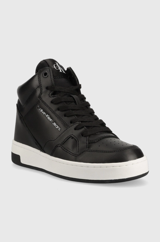 Кроссовки Calvin Klein Jeans Basket Cupsole Mid чёрный