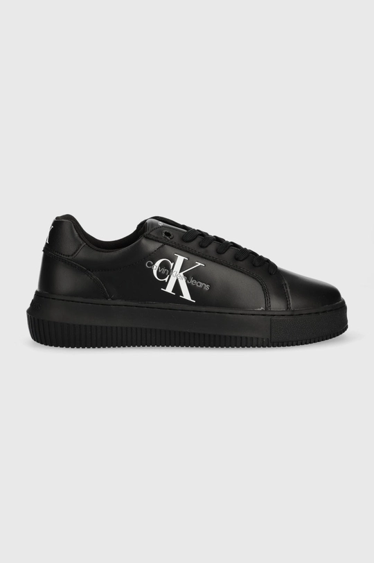 чёрный Кожаные кроссовки Calvin Klein Jeans Chunky Cupsole Monologo Женский